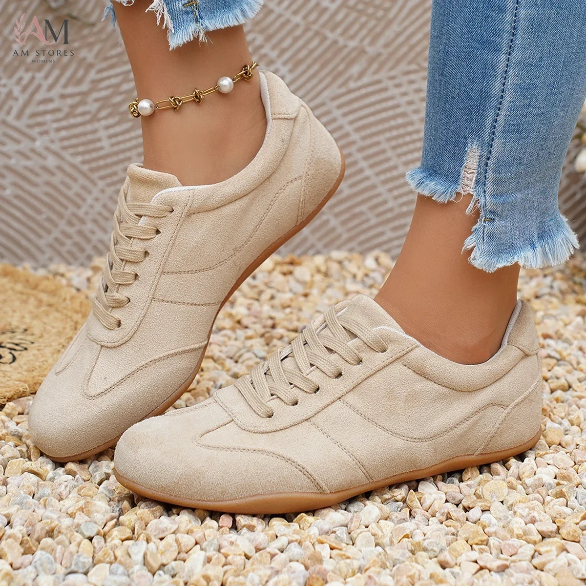 Women's Leather Outdoor Casual Sneakers - view 5