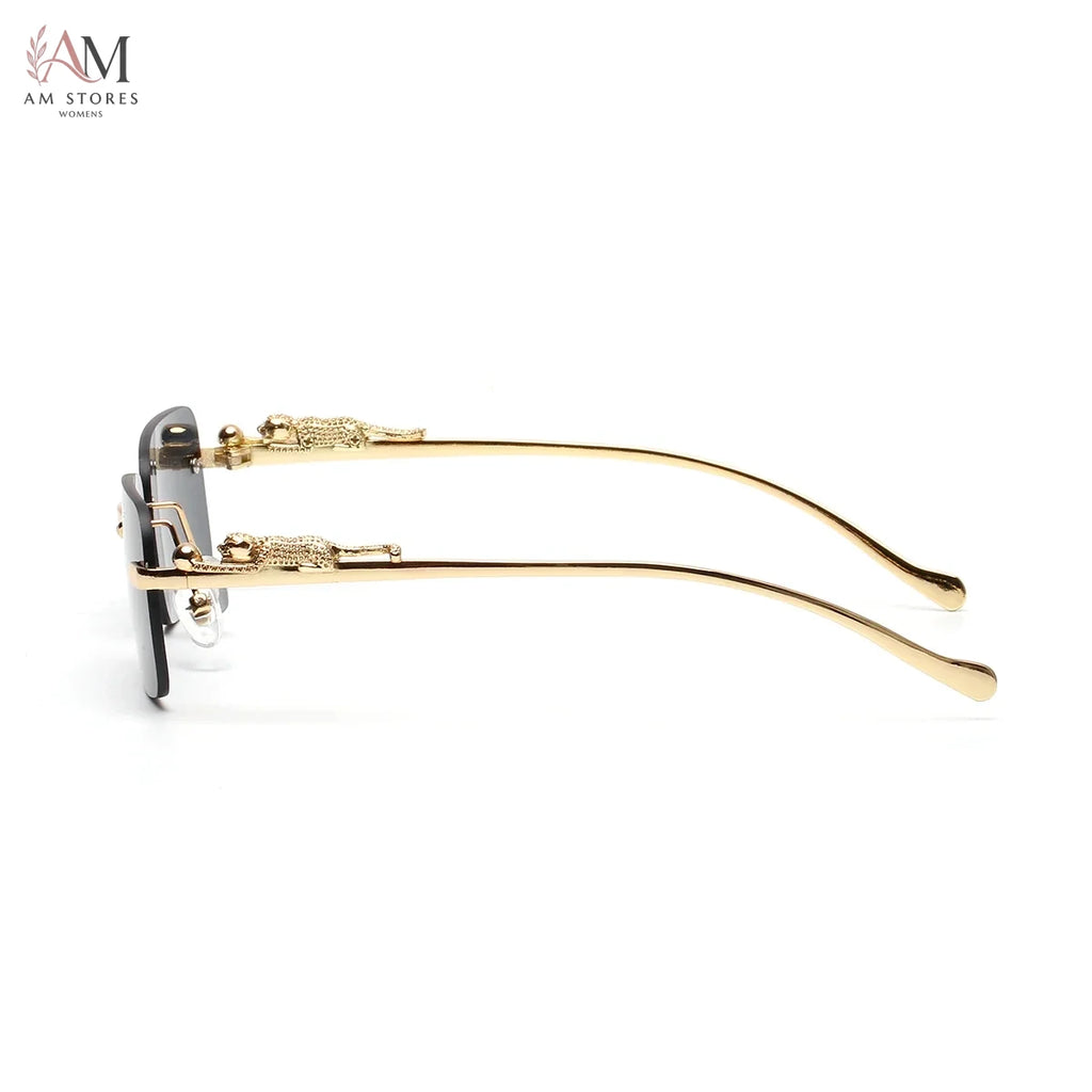 Ruiao Unisex Rimless Square Metal Sunglasses UV400 - view 5