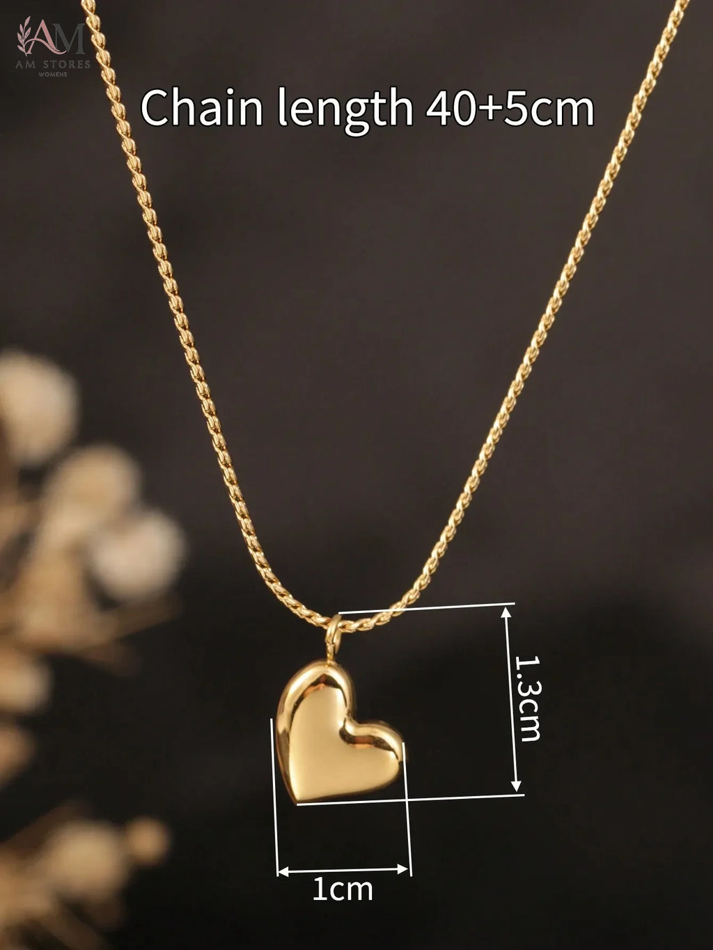 18K Stainless Steel Heart Pendant Women's Necklace - view 4