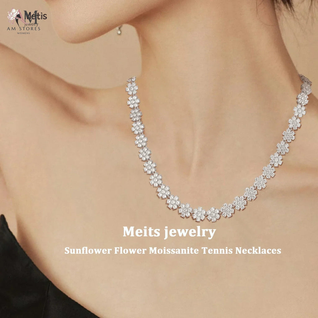 925 Sterling Silver Moissanite Pendant Women's Necklace - view 1