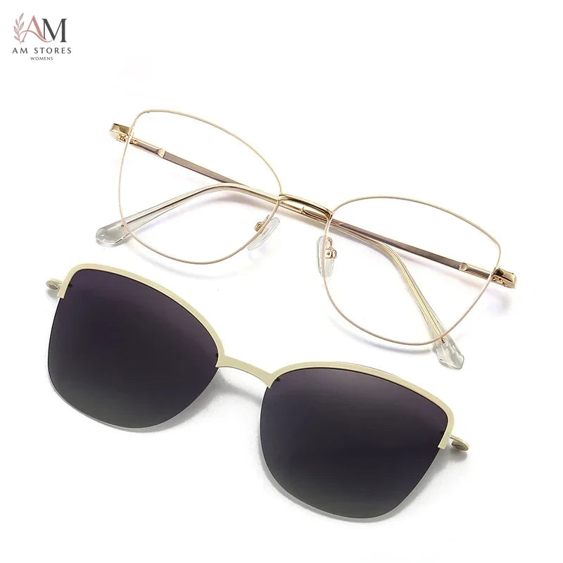 JMISUS Women's Cat-Eye Polarized Blue-Light Metal Eyeglasses - view 11