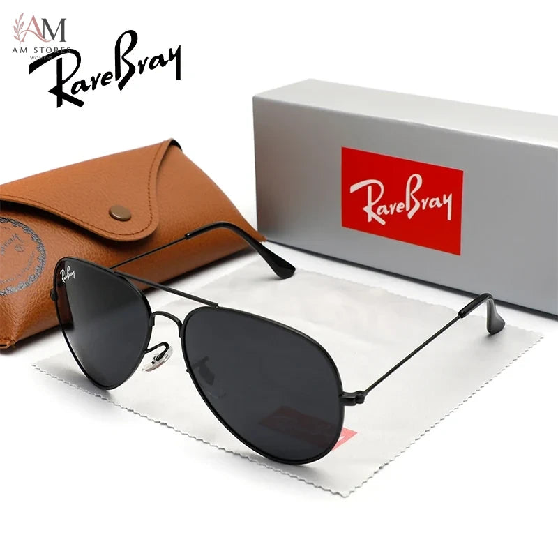 RareBray Unisex Vintage Aviator Polarized Anti-Glare Eyeglasses UV400 - view 8