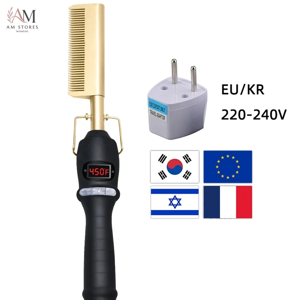 Anti-Scald Portable Electric Hot Comb - view 7