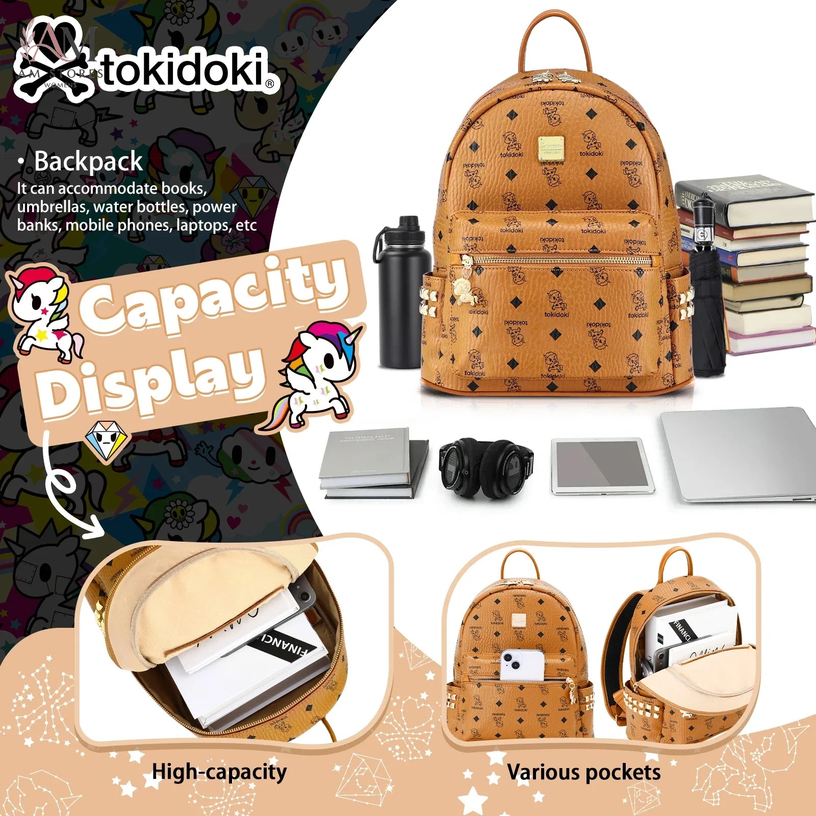 Tokidoki Women's PU Leather Work Backpack - view 4