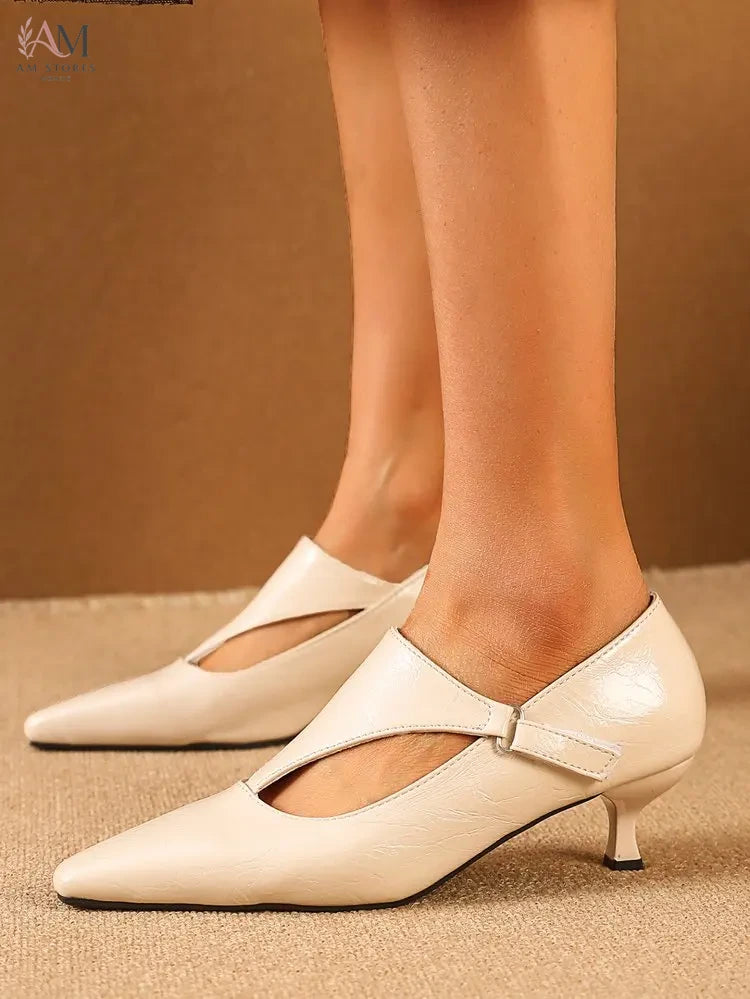 Women's Leather High-Heel Pumps - view 7