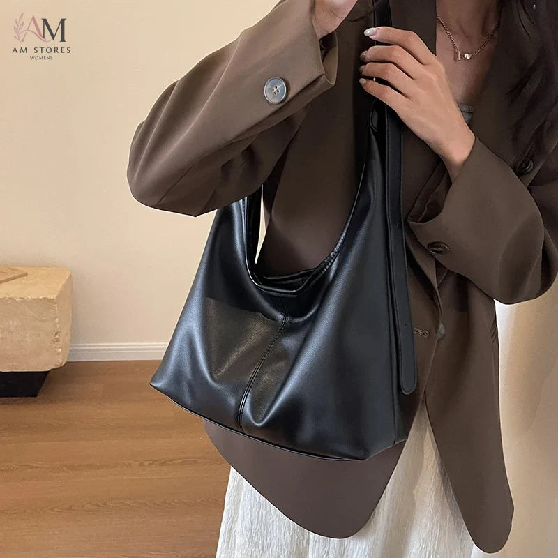 Women's PU Leather Large-Capacity Shoulder Bag - view 5