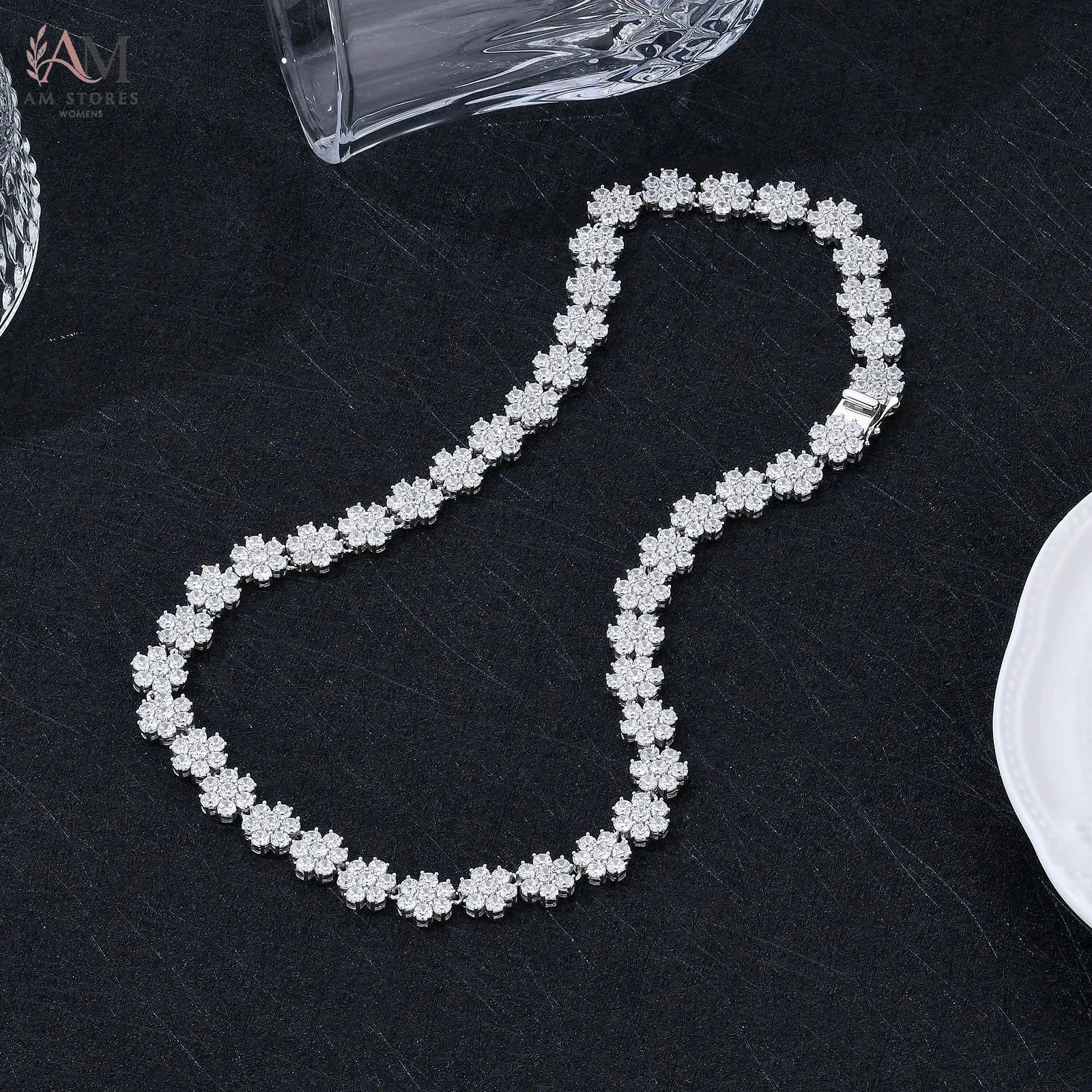 925 Sterling Silver Moissanite Pendant Women's Necklace - view 4