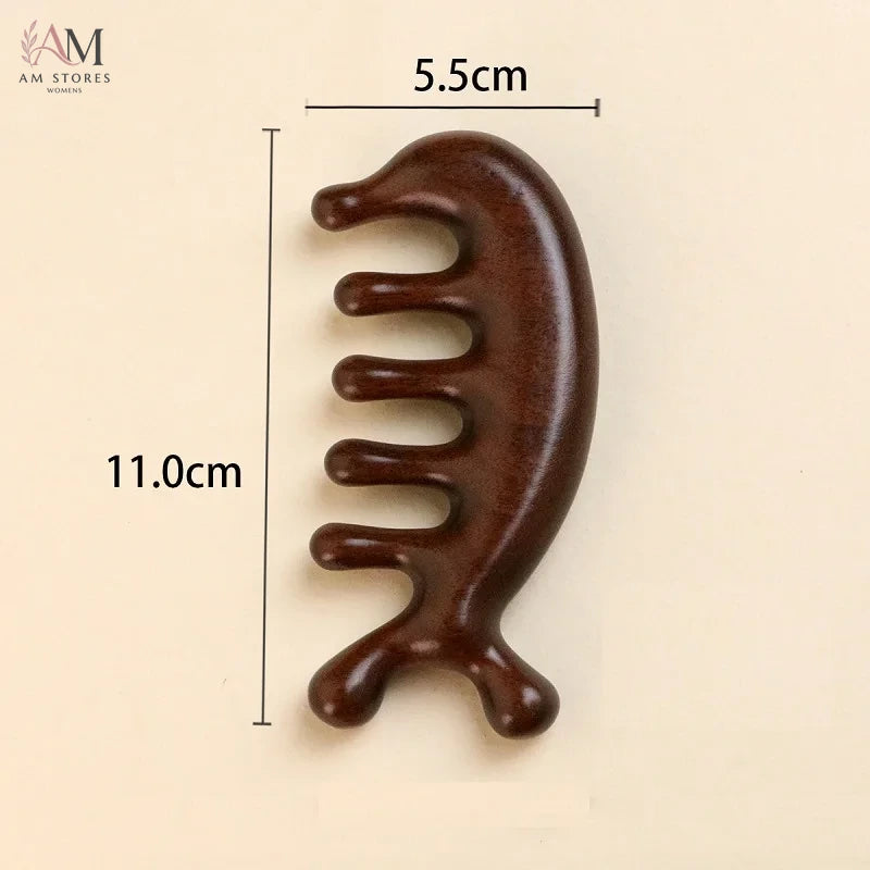 Wooden Scalp Massage Comb - view 8