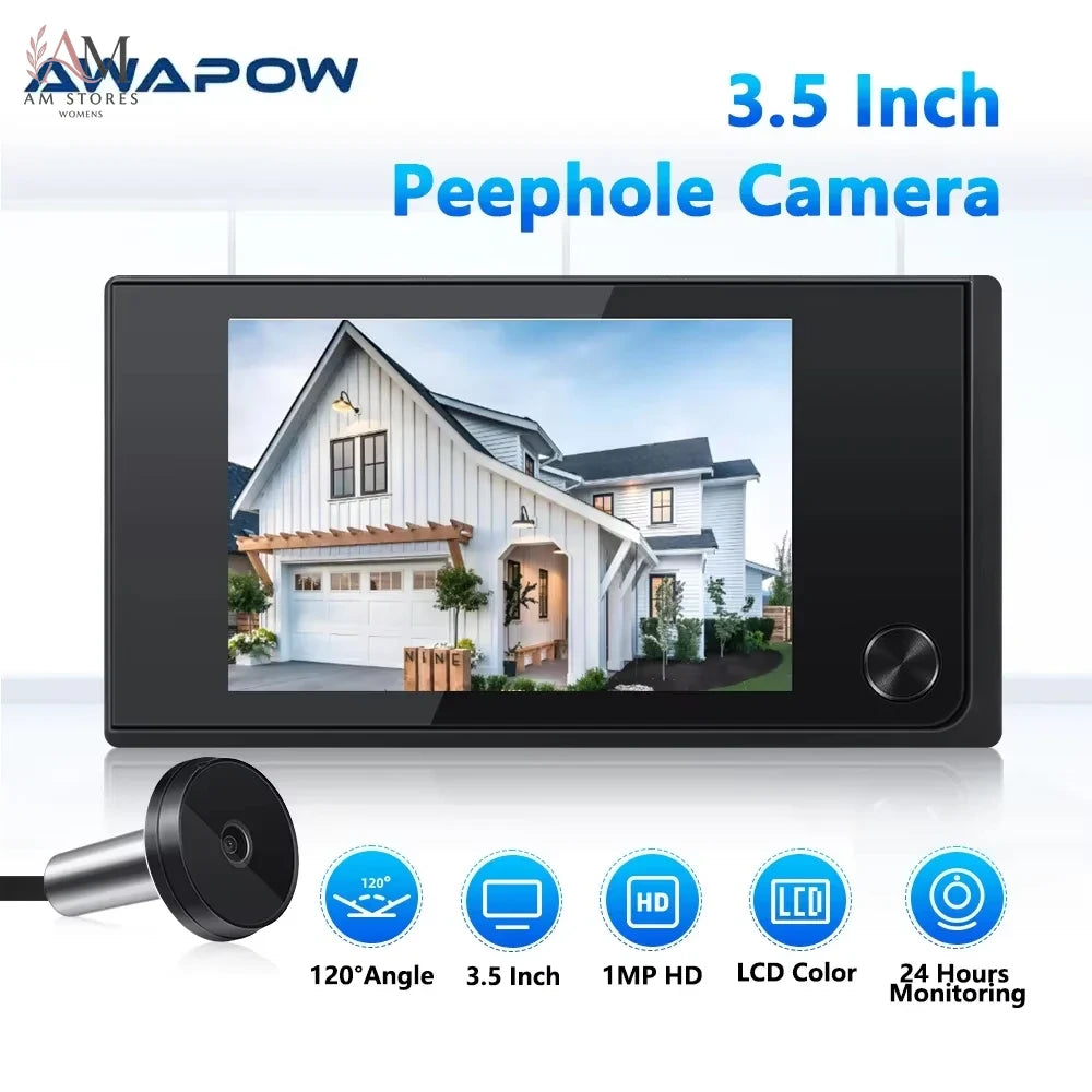 Awapow 3.5-Inch Digital Door Peephole Camera - view 8