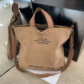 Unisex Washed Canvas Large-Capacity Messenger Bag - view 4