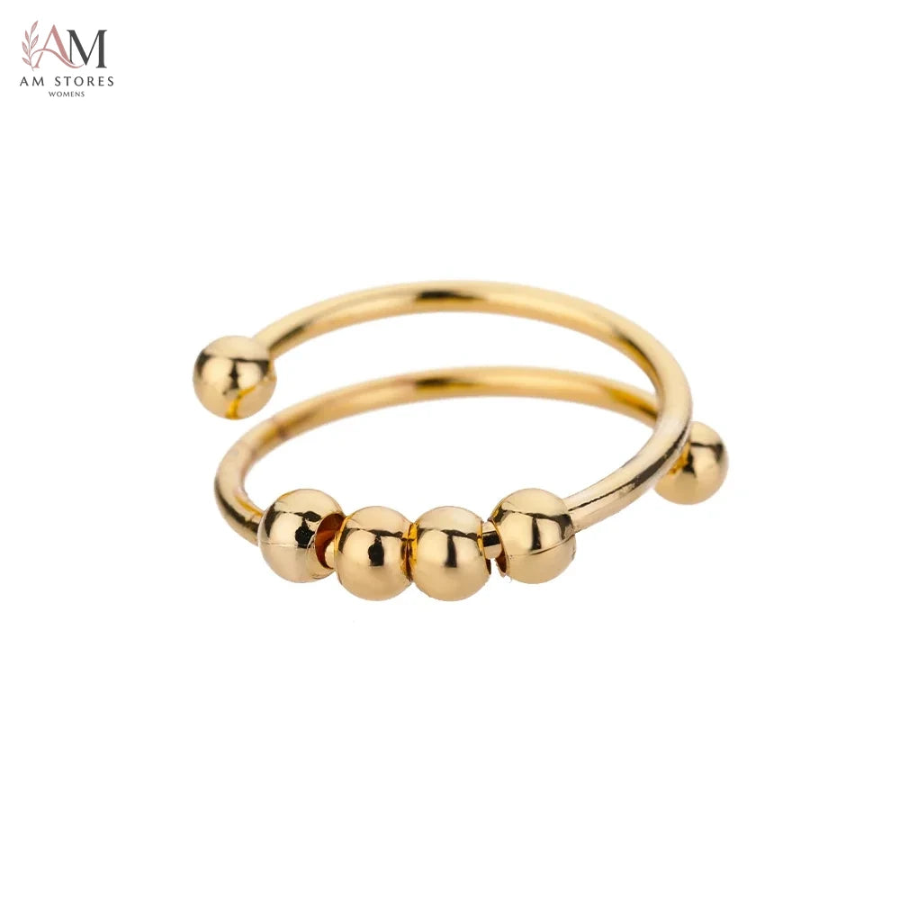 Anxiety Stainless Steel Adjustable Women's Ring - view 7
