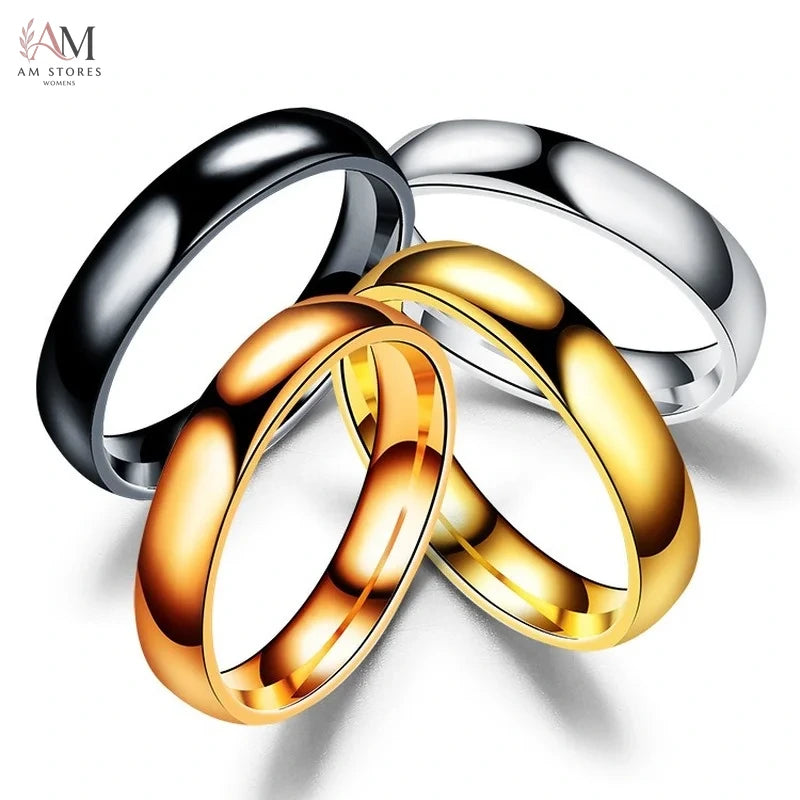 Stainless Steel Wedding Couple Unisex Ring - view 1