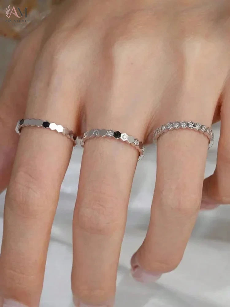925 Sterling Silver Cubic Zirconia Engagement Wedding Women's Ring - view 2