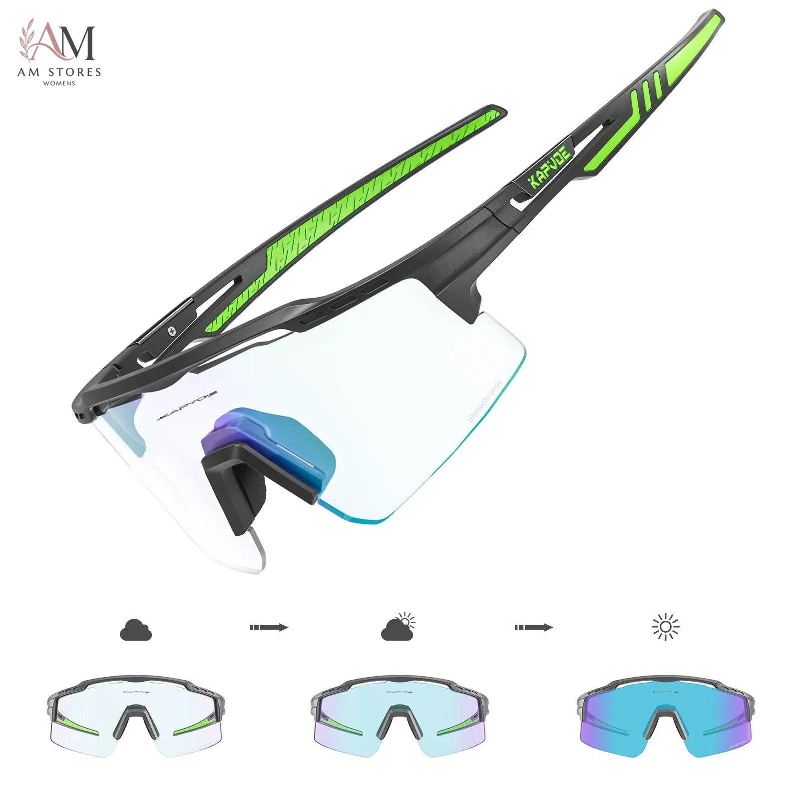 Unisex Photochromic Cycling Sunglasses UV400 - view 16