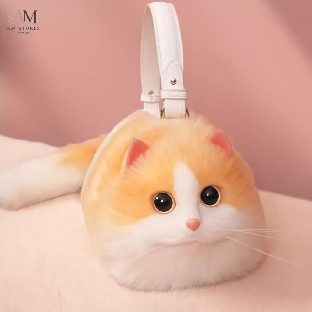 Plush Cat Shoulder Messenger Bag - view 10