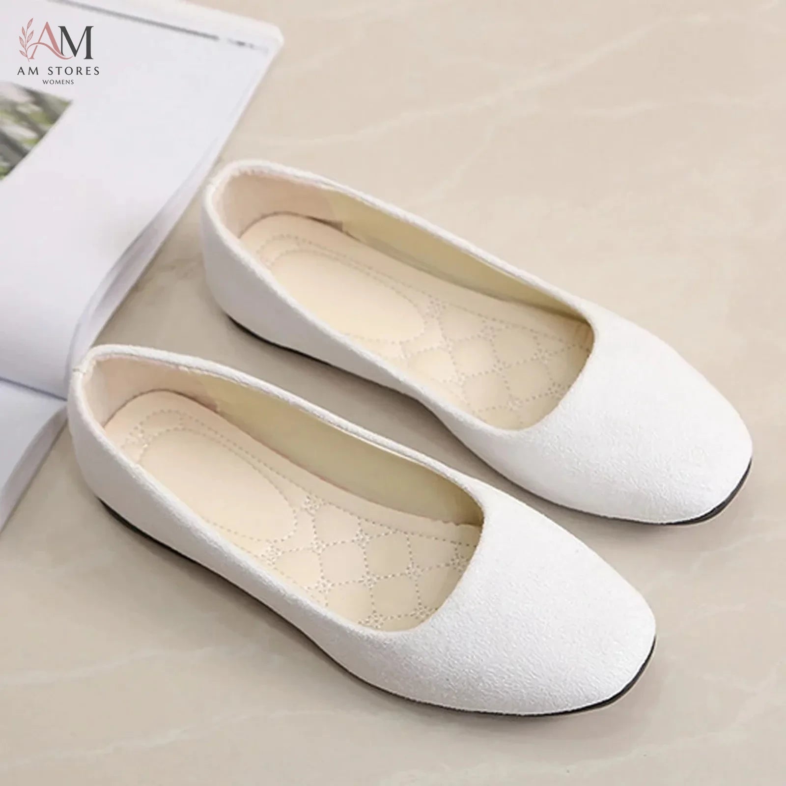 Women's Suede Square-Toe Flat Loafers - view 3