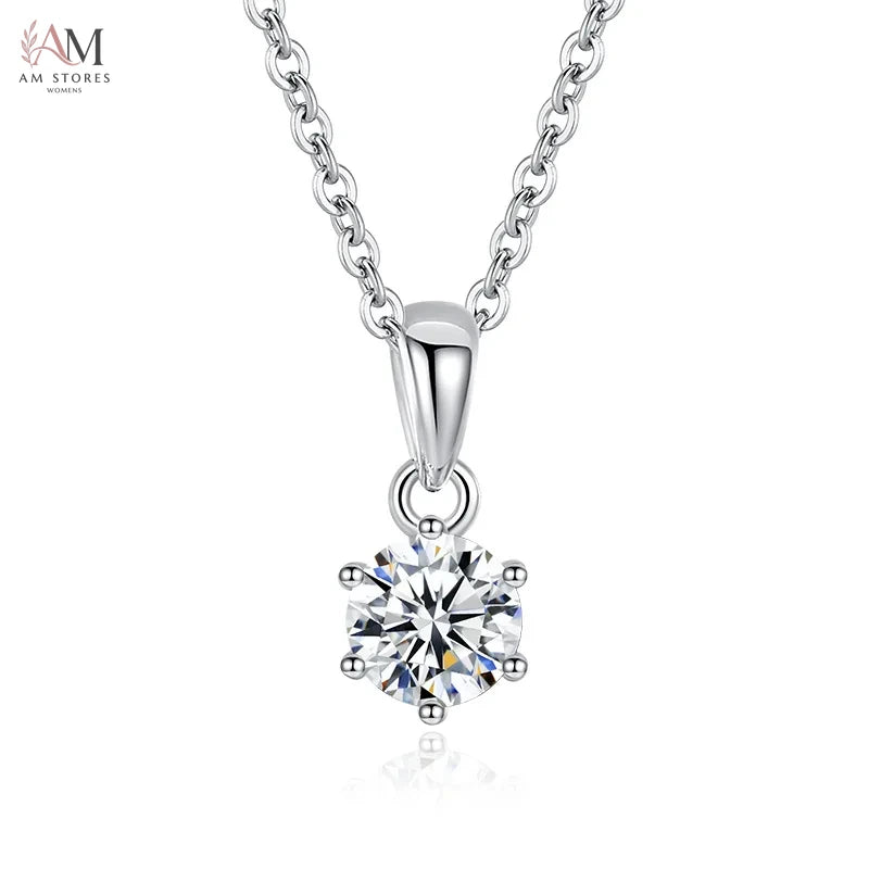 1–3ct Moissanite Solitaire Pendant Necklace - view 9