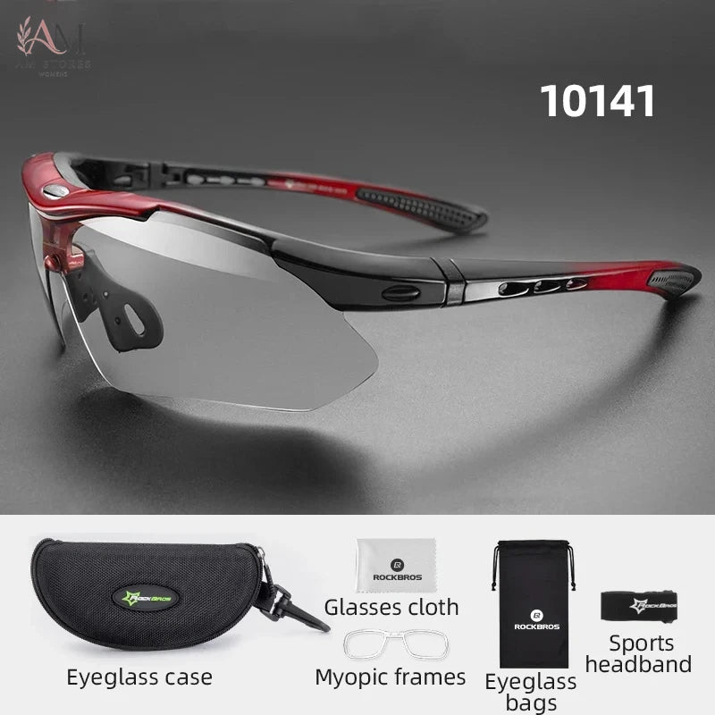 ROCKBROS Unisex Photochromic Cycling Sunglasses UV400 - view 9