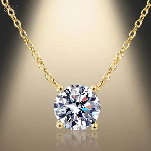 1–3ct Moissanite Solitaire Pendant Necklace - view 1