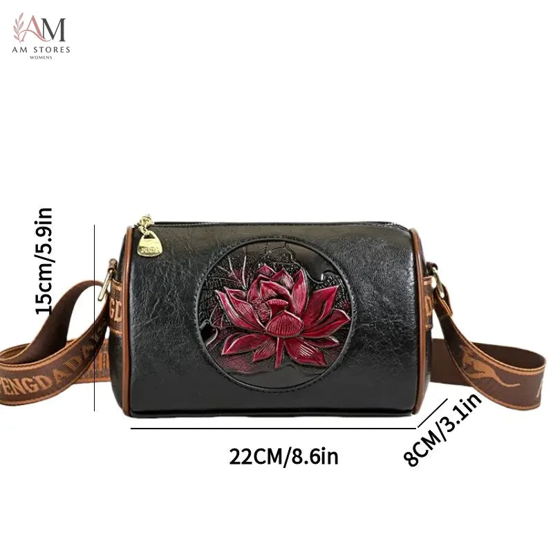 Women's Leather Crossbody Bag - view 2