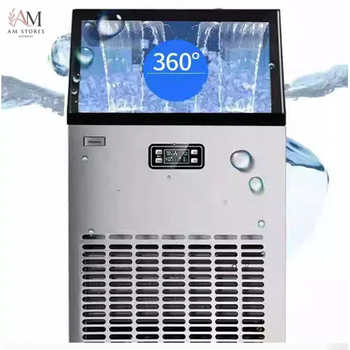 Electric Round Ice Maker Ice Making Machine Desktop For Barreled Water Inflow