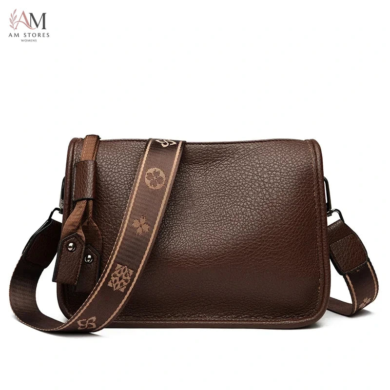 Women's Leather Crossbody Bag - view 6