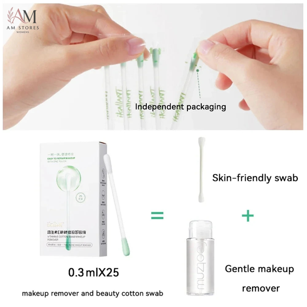 ikAllANT Pre-Soaked Makeup Remover Cotton Swabs - view 4