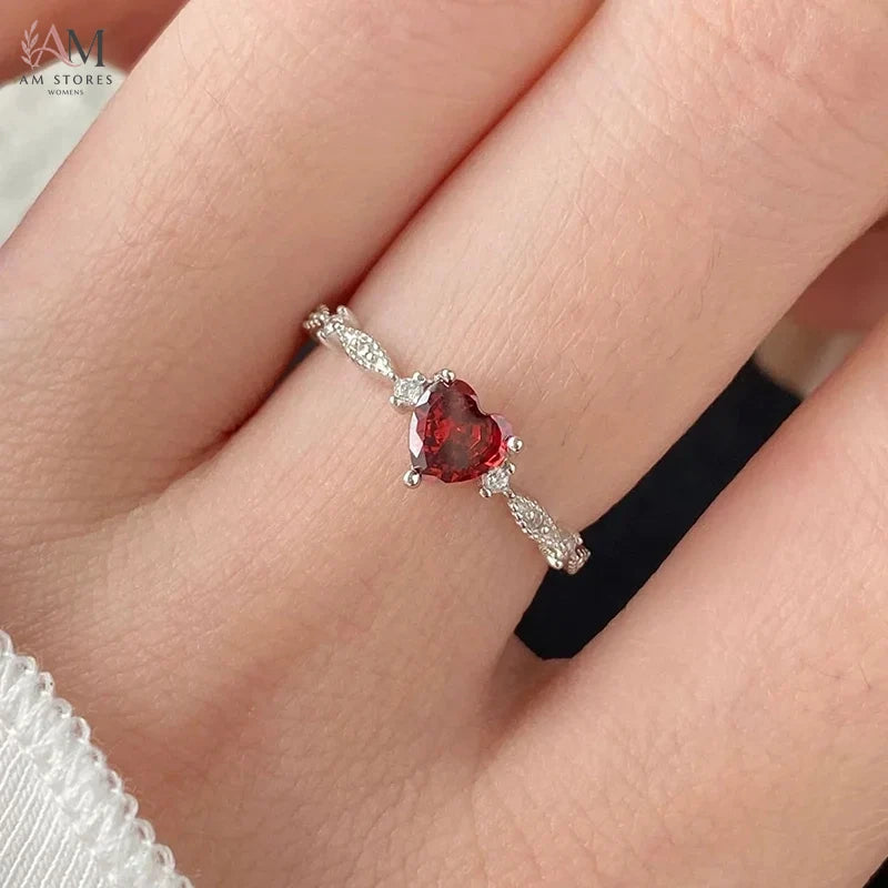 Real 925 Sterling Silver Cubic Zirconia Women's Ring - view 6