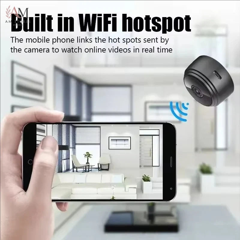 A9 1080P Wi-Fi Wireless Mini Security Camera with Remote Access - view 4