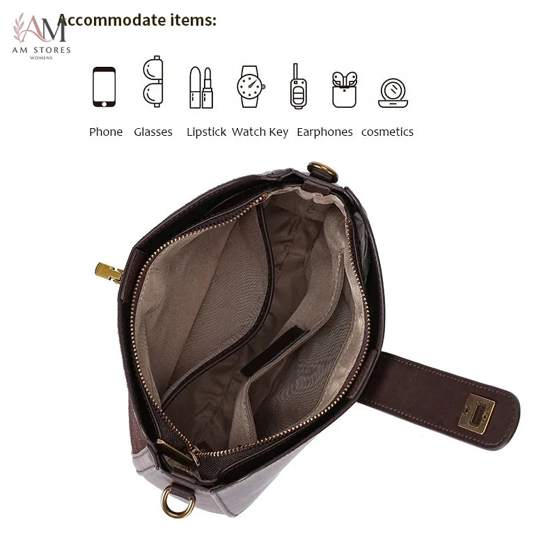 Women's Leather Crossbody Bag - view 6
