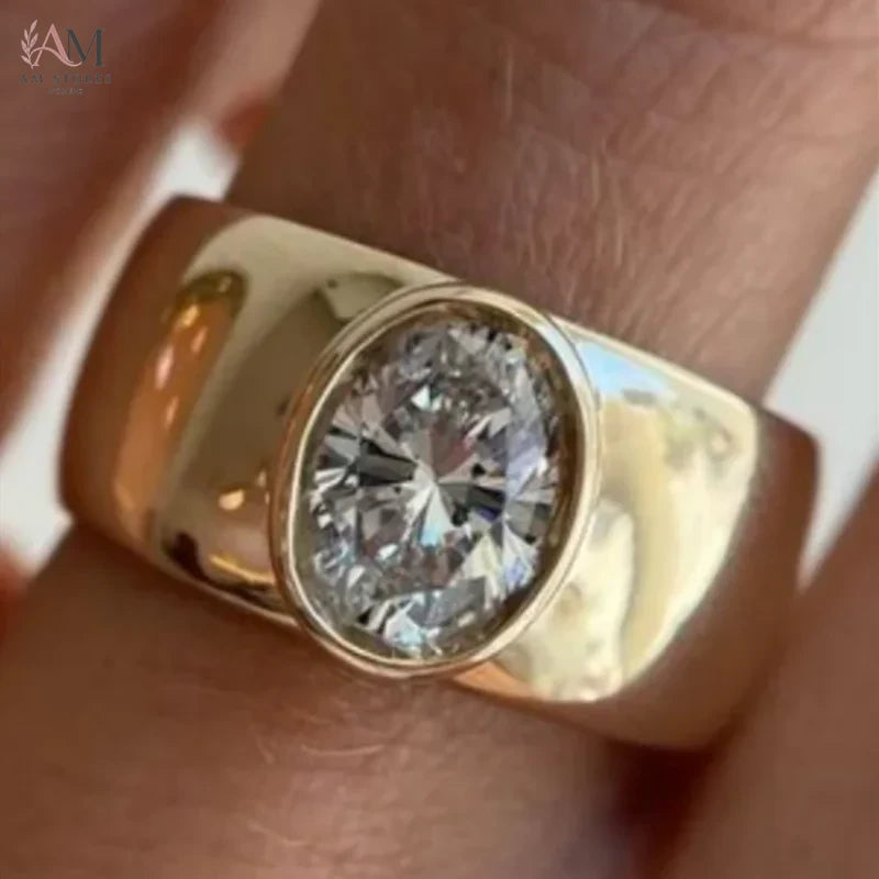 KSRA Wide-Band Rhinestone Women's Ring - view 1