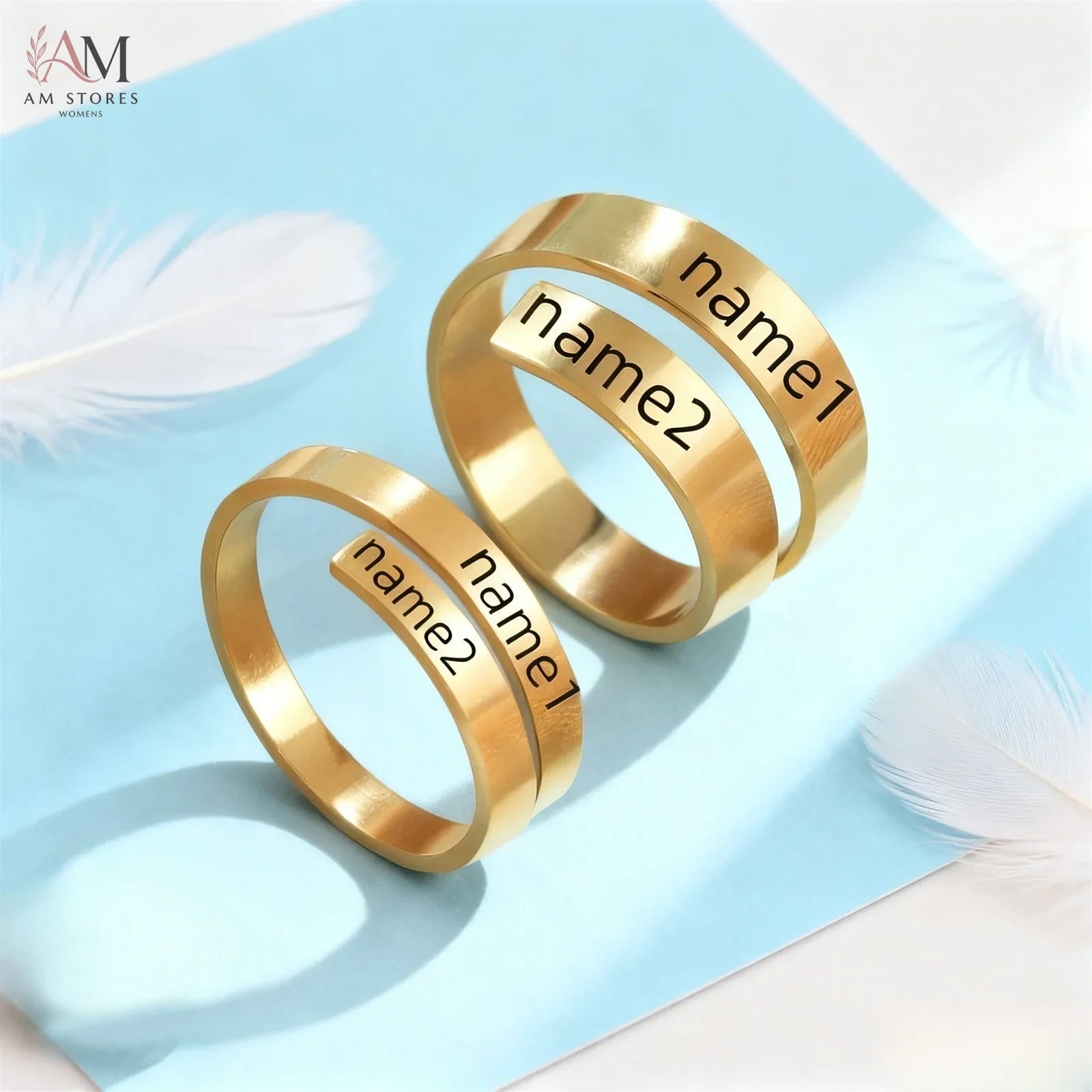 Stainless Steel Adjustable Geometric Women's Ring - view 3