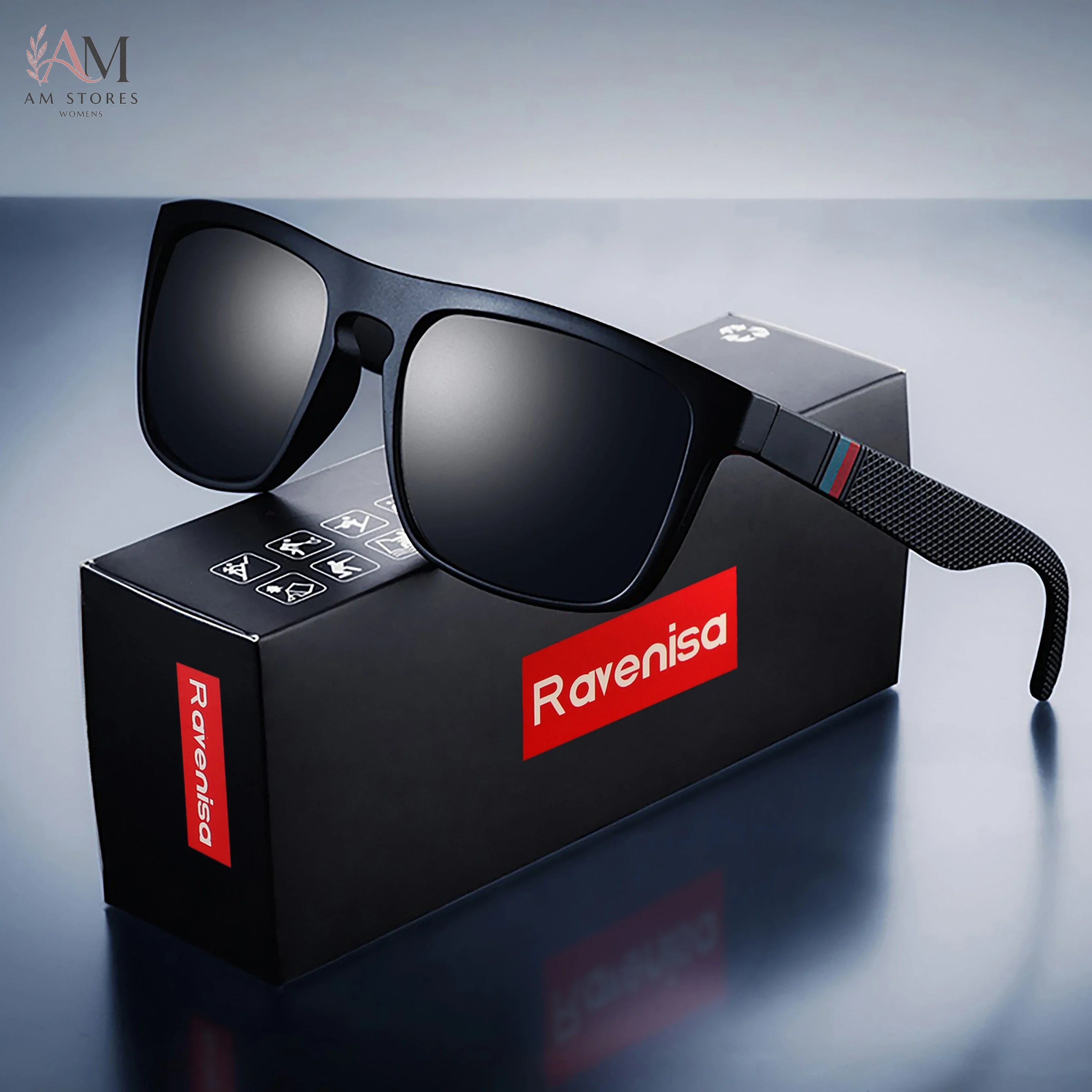 Unisex Vintage Square Polarized Driving Sunglasses UV400 - view 1