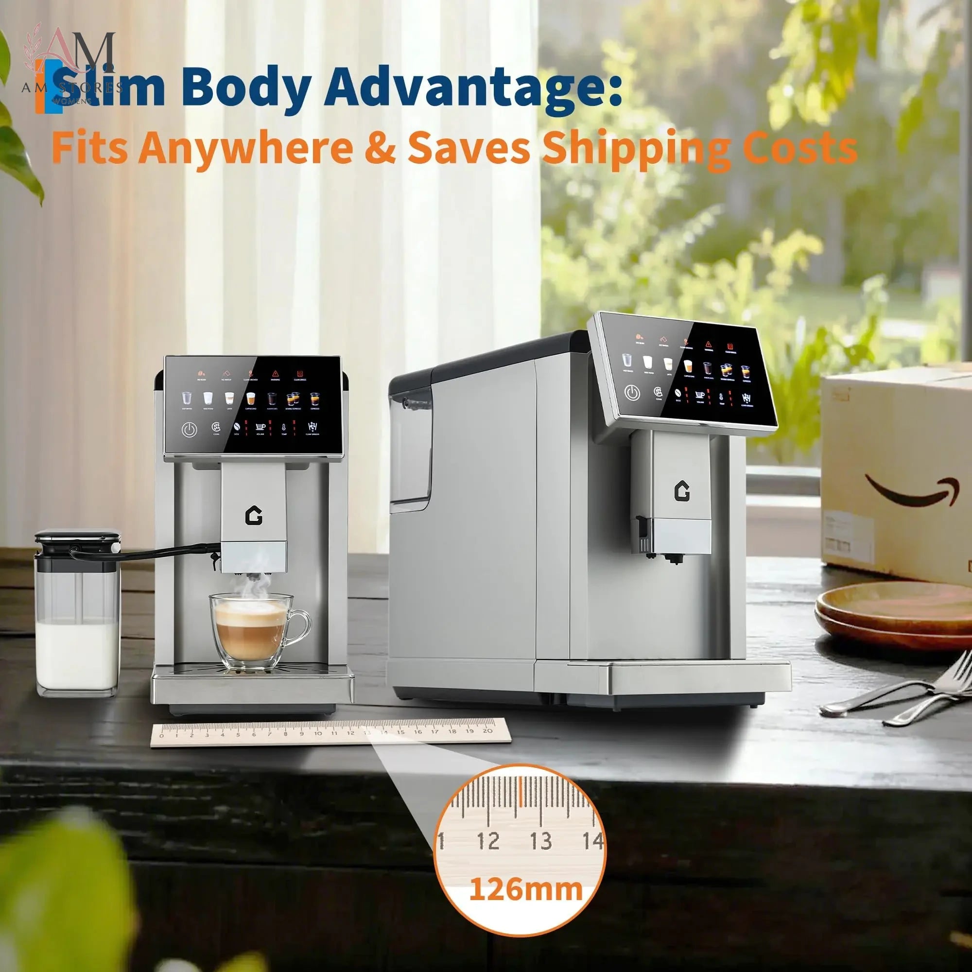 Automatic Espresso Machine with Built-In Grinder & Milk Frother - view 6