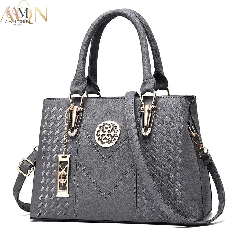 AQN Women's Leather Large-Capacity Handbag - view 5