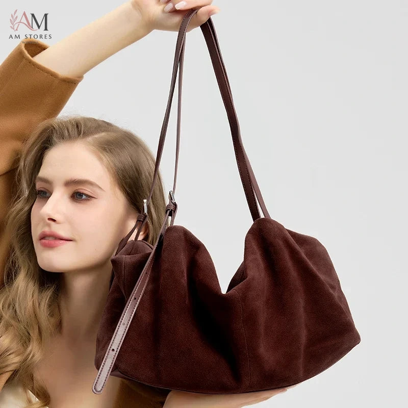 Women's Leather Large-Capacity Tote Bag - view 1