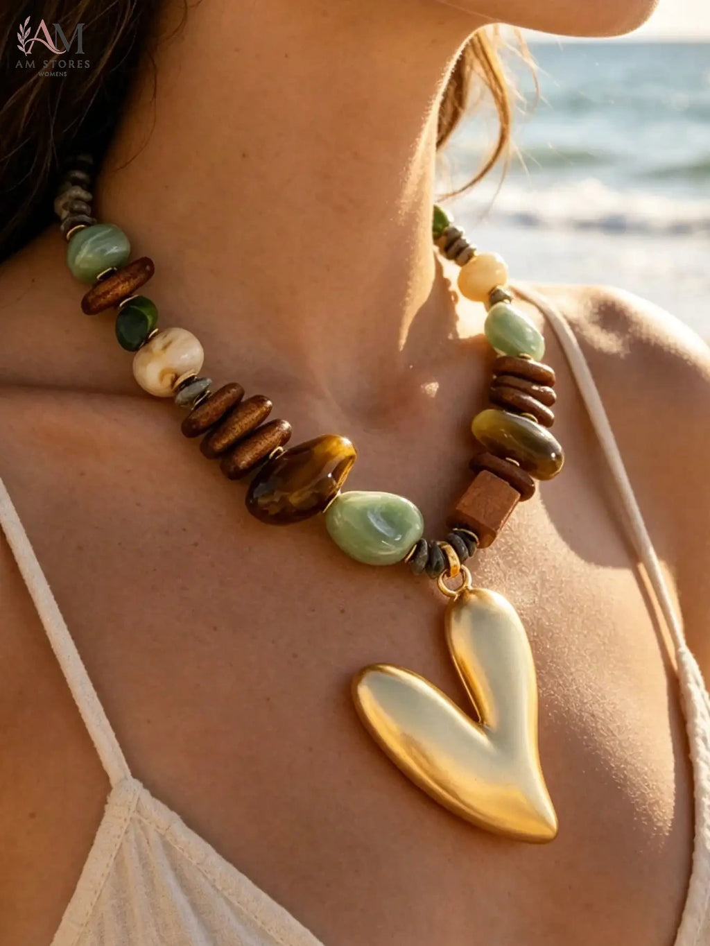 Bohemian Heart Pendant Women's Necklace - view 3