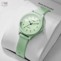 Fashion Arabic Dial Women Quartz Watch Casual Silicone Strap Ladies Wristwatches Reloj Mujer Girls Clock (Without Box)