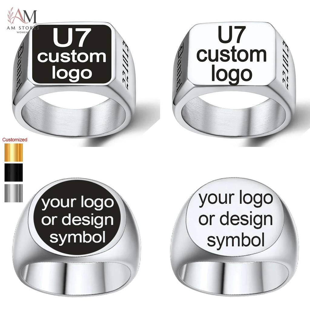 U7 Stainless Steel Men's Ring - view 1