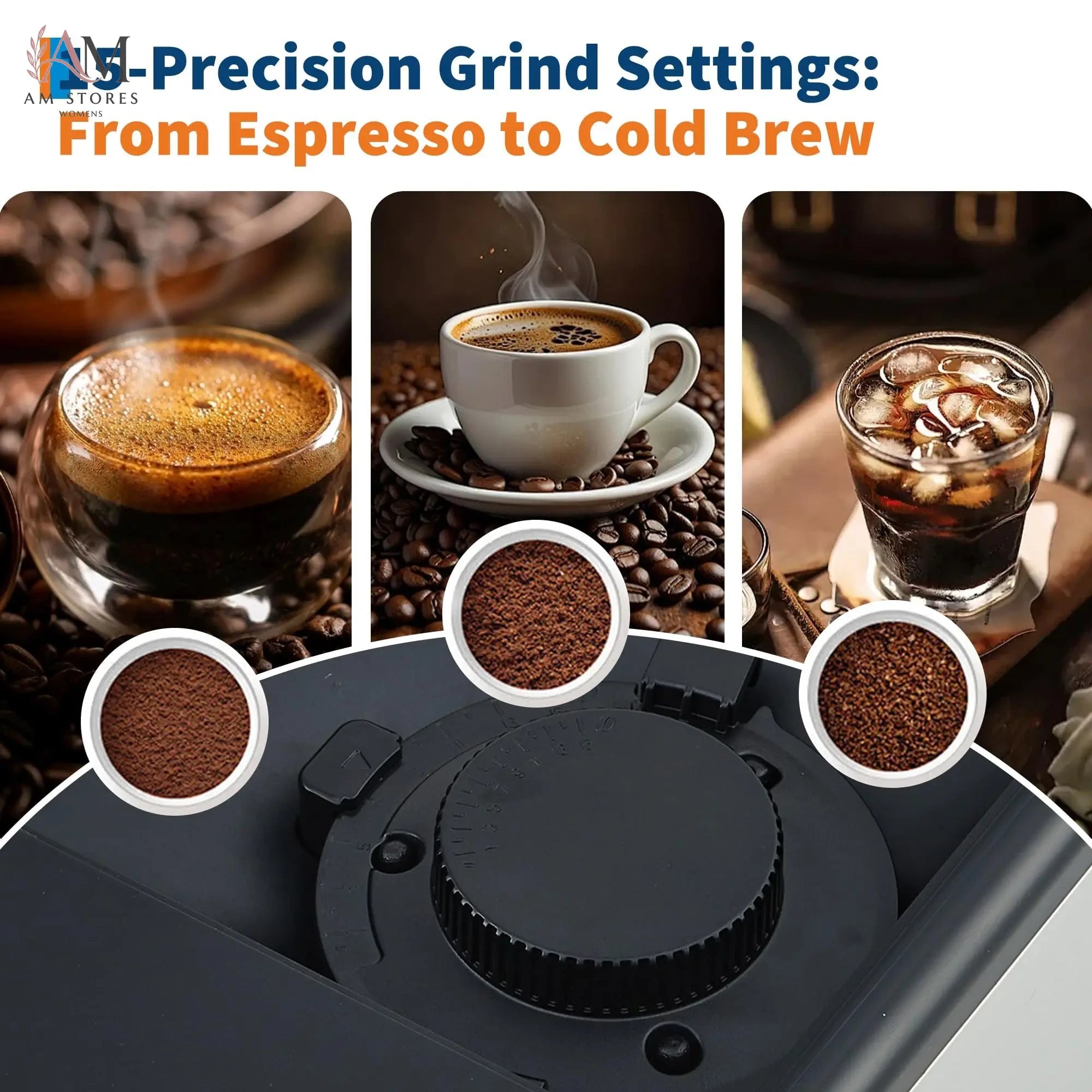 Automatic Espresso Machine with Built-In Grinder & Milk Frother - view 4