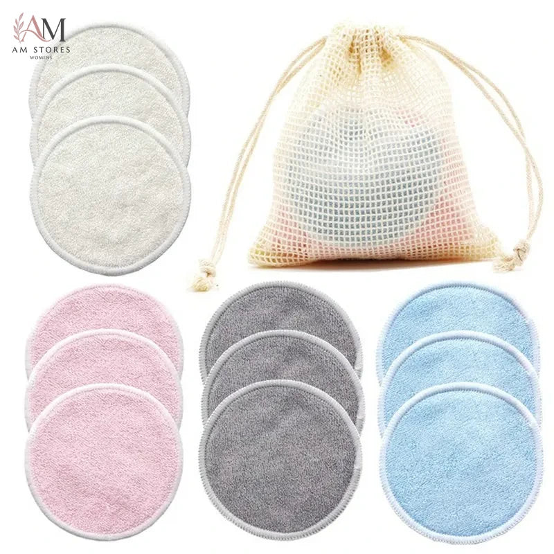 12-Piece Reusable Bamboo Makeup Remover Pads - view 1