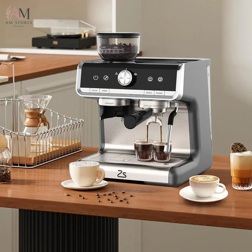 20-Bar 1450W Espresso Machine with Built-In Grinder - view 2