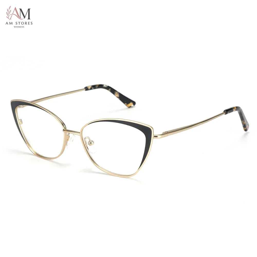 BLUEMOKY Women's Butterfly Blue-Light Prescription Metal Eyeglasses - view 7