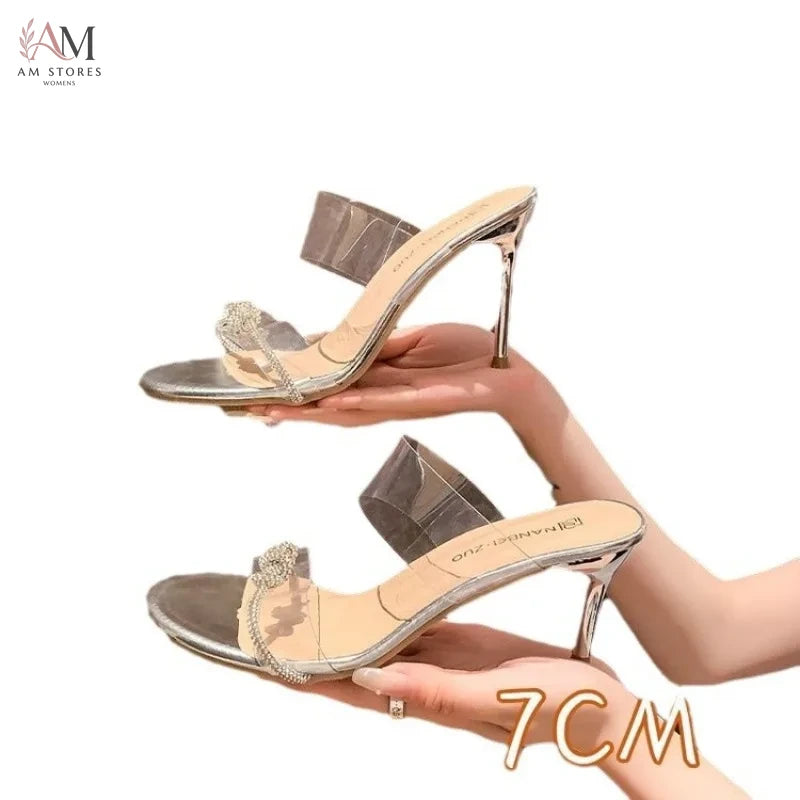 Women's Rhinestone High-Heel Sandals - view 5