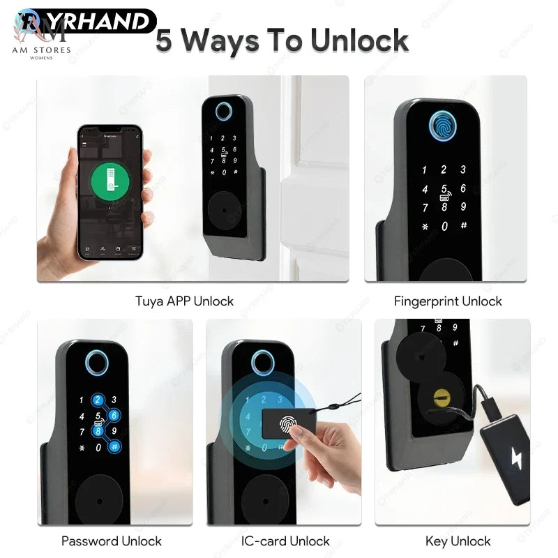 IP66 Waterproof Fingerprint Smart Door Lock - Image 2