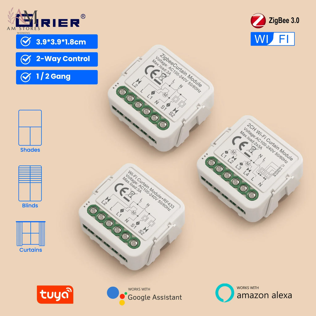 Smart Curtain Switch Module with RF Remote Support - Image 1