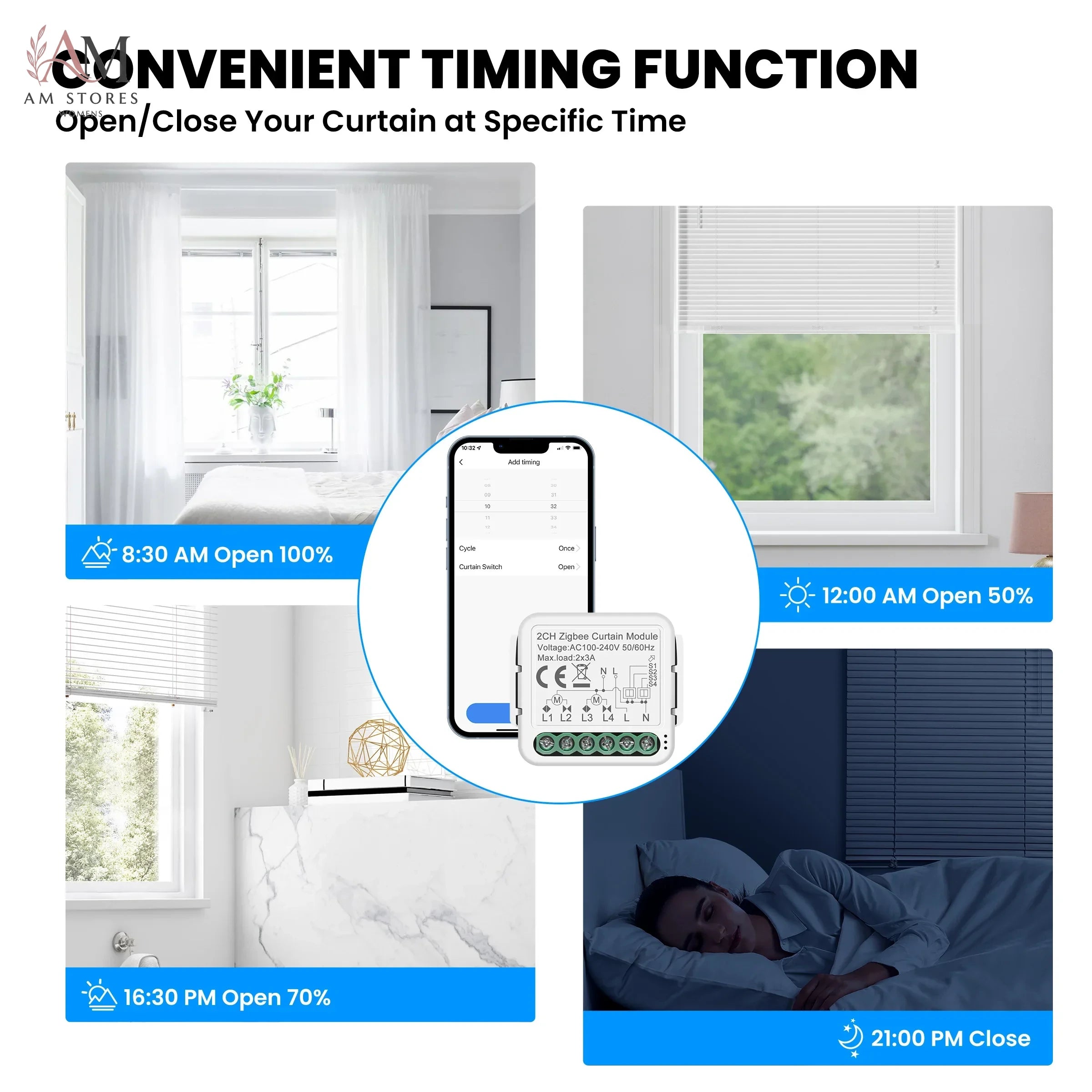 Smart Curtain Switch Module with RF Remote Support - Image 3