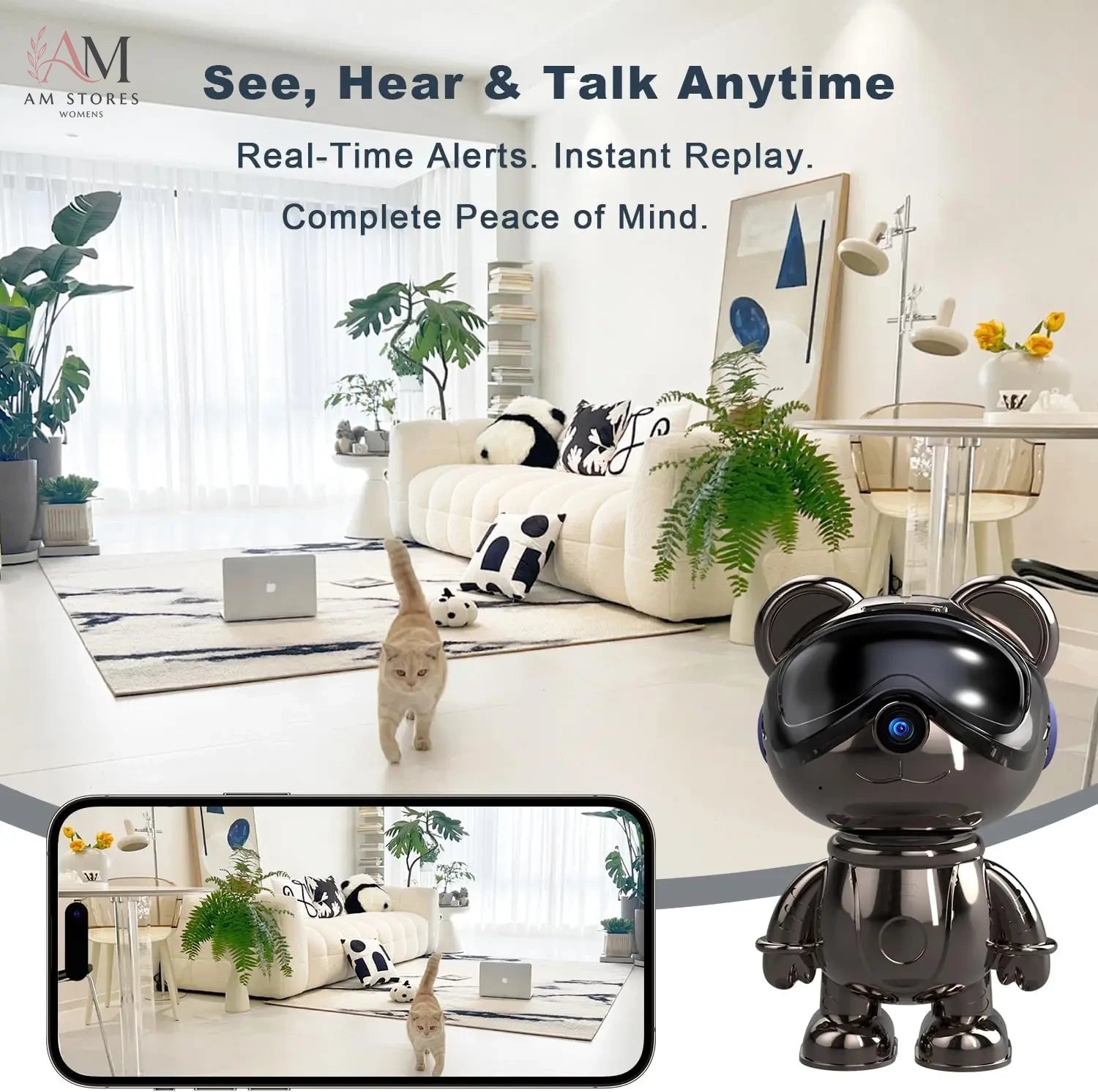 5MP Pan-Tilt Indoor Wi-Fi Security Camera - Image 5