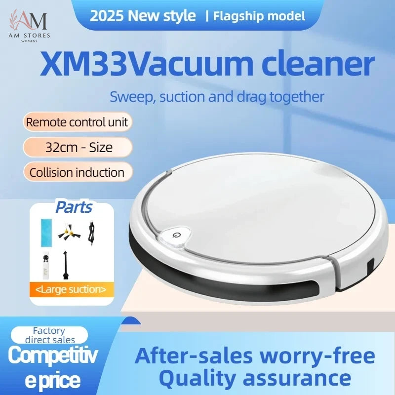 Intelligent sweeping robot, strong suction power, dry and wet cleaning, ultra-thin design, deep cleaning of the entire house