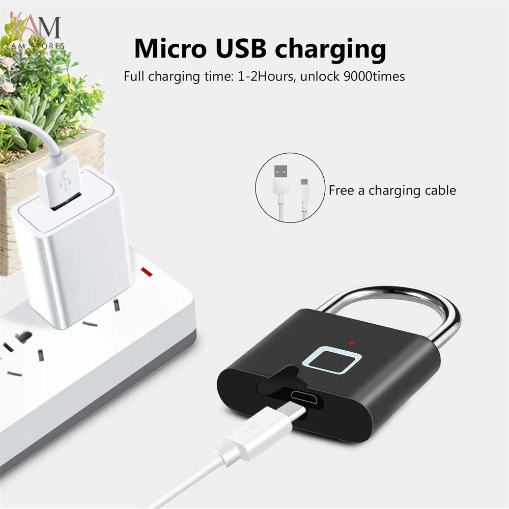 IP67 Rechargeable Fingerprint Padlock - Image 4